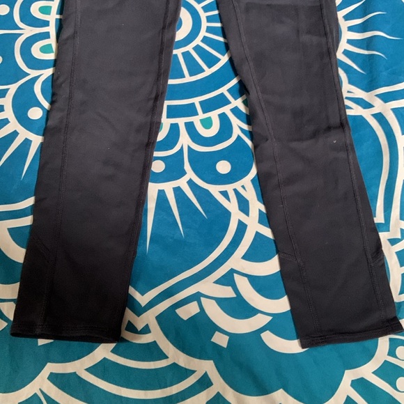 Athleta Skirted Leggings Womens X-Small Gray Purple Yin Yang Yoga Pants - Picture 2 of 12